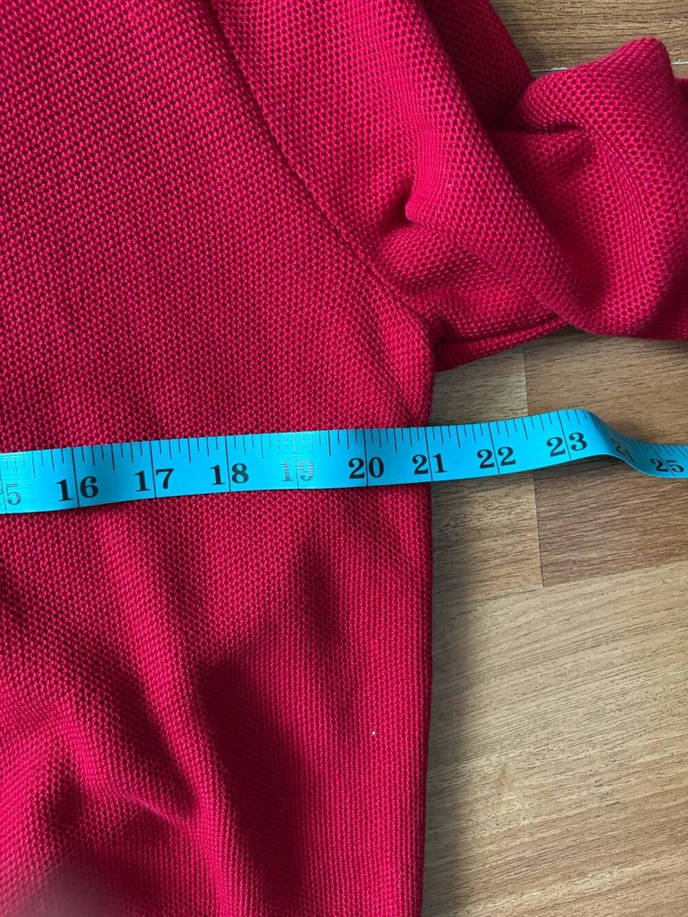 Polo Ralph Lauren Men's Red Pima Cotton Quarter-Zip Waffle-Knit Sweater - Picture 6 of 6